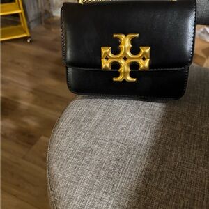 Black and Gold Designer Crossbody Bag